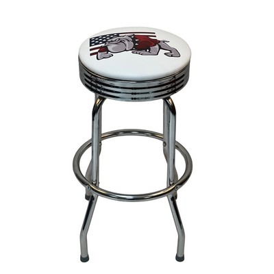 Ribbed Single Ring Bar Stool