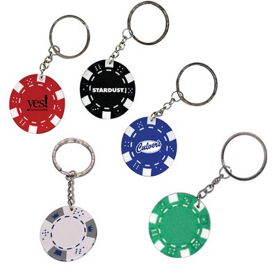Poker Chip Keychains