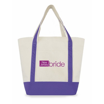 Large Two-Tone Tote Bag (Nylon Cuff)(23"x17"x7")