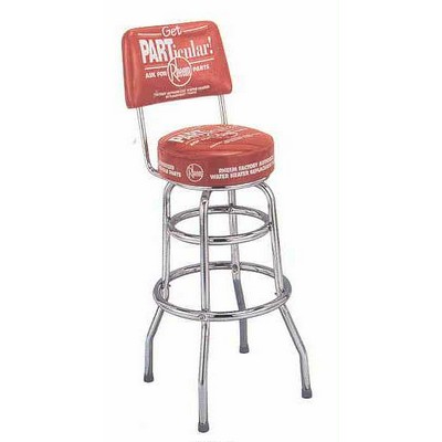 Double Ring Bar Stool w/Back- Seat & Sideband Logo