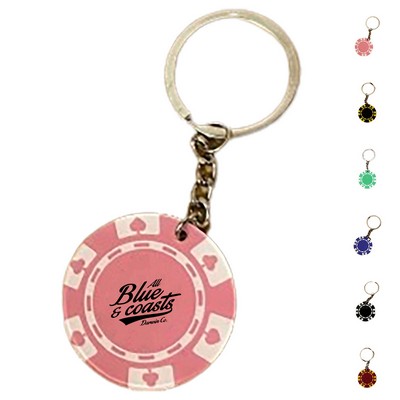 Poker Chip Keychain